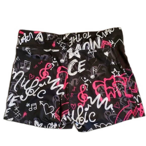 Justice Active Movement Dance Compression Shorts with Side Pockets - Size 16P - Picture 3 of 8